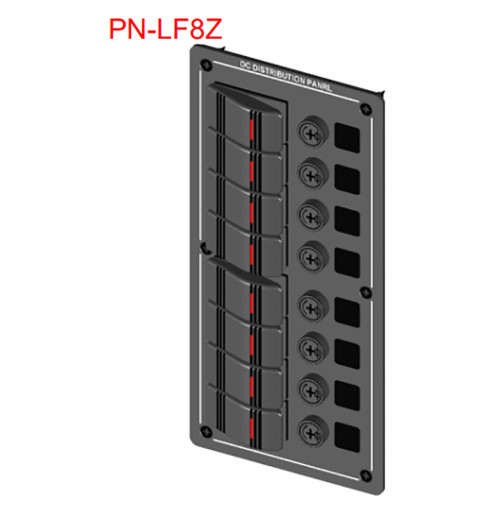 Rocker Switch with 8 Panels - SPST-ON-OFF - PN-LF8Z - ASM